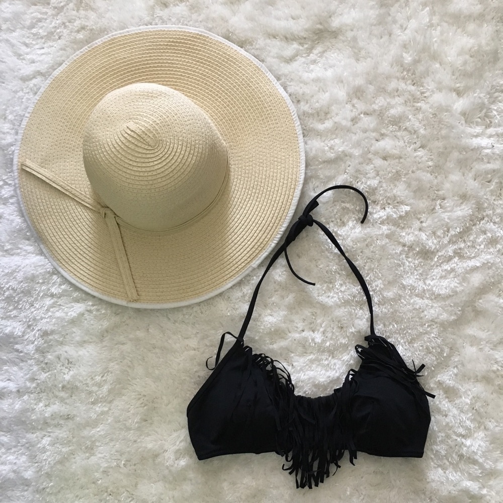 Victoria’s Secret Black Fringe Swimsuit Top